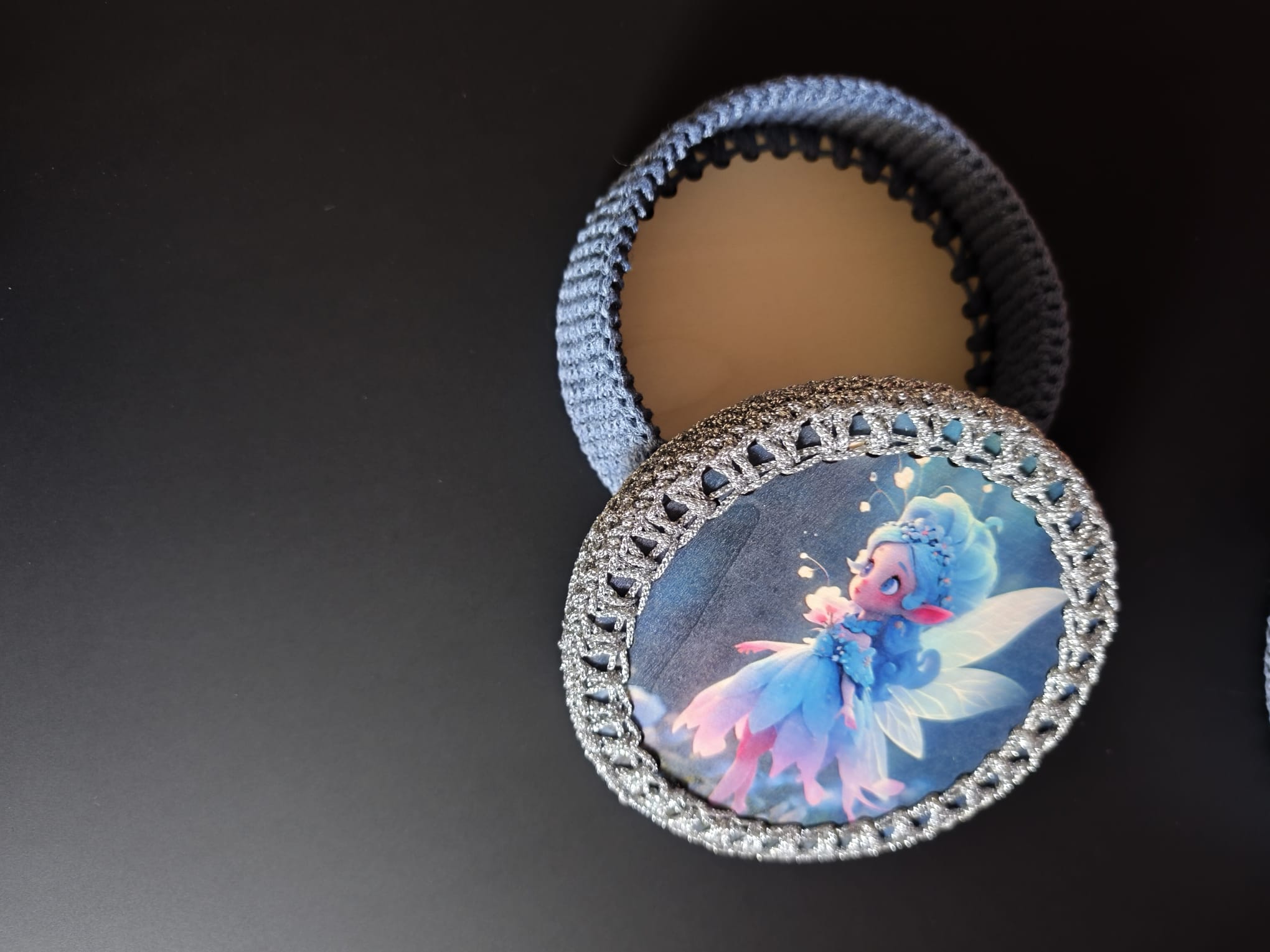 Boîte à secrets féerique - peluche artisanale faite main