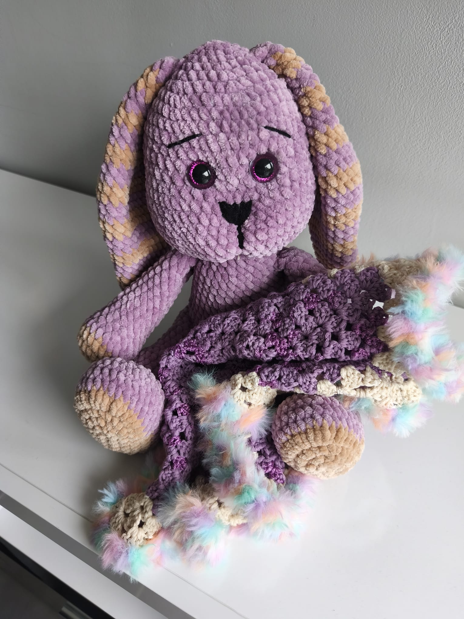 Miel l'ourson jaune - peluche artisanale faite main - photo 4